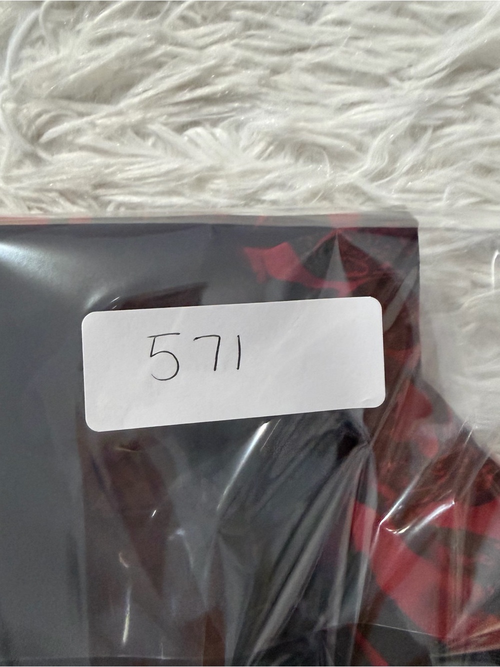 Susan Graver Womens XL Liquid Knit Floral Top Red Black 3/4 Sleeve Office Career - Picture 7 of 7